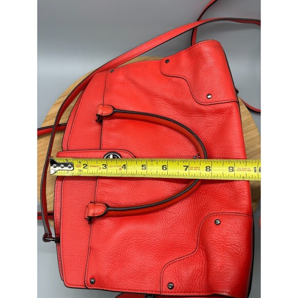 Coach Mercer Red Grain Leather Satchel 30 Purse Shoulder Hand Bag Style 37575 - Picture 16 of 16
